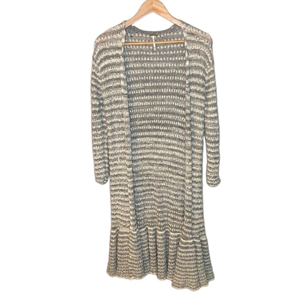 Free People Smile Like You Alpaca Wool Mohair Blend Duster - Picture 3 of 11